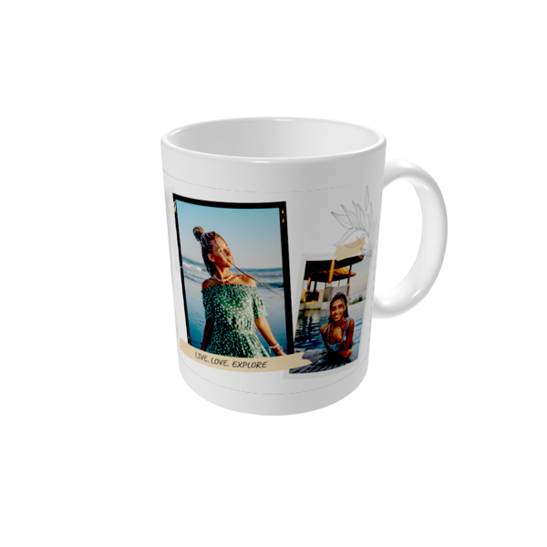 Kopp med bilde — Scrapbook stil