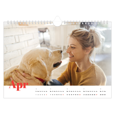 Fotokalender A4 — Et fantastisk år [April]