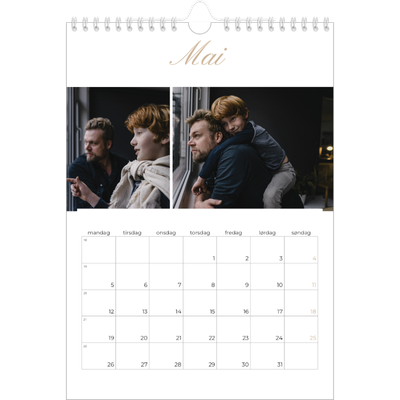 Fotokalender A4 (20 x 30 cm) — Elegant kalender [kalender-forside]