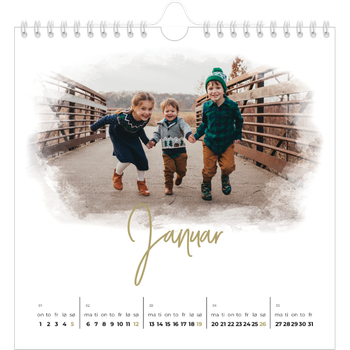 Fotokalender Kvadratisk — Diffuse bilderammer
