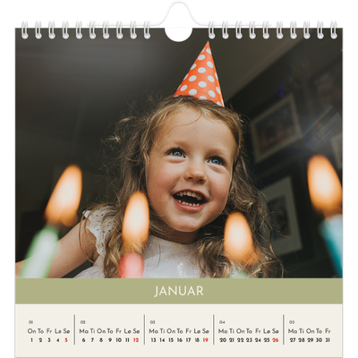 Månedskalender kvadratisk — Pastellkapitler [Januar]