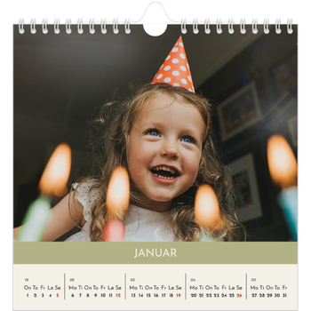 Fotokalender Kvadratisk — Pastellkapitler