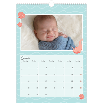 Fotokalender A3 — Søte dyr