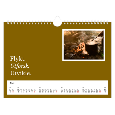 Fotokalender A4 — Redaksjonell Jord [Mai]