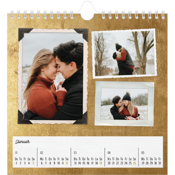 Fotokalender Kvadratisk — Vintage