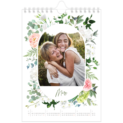 Fotokalender A5 — Klassiske blomster [Mars]