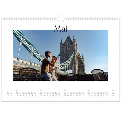 Fotokalender A3 — Min reiseskildring [Mai]