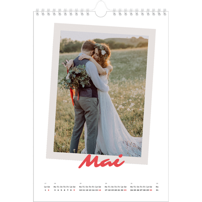Fotokalender A4 (20 x 30 cm) — Signert trykk [Mai]