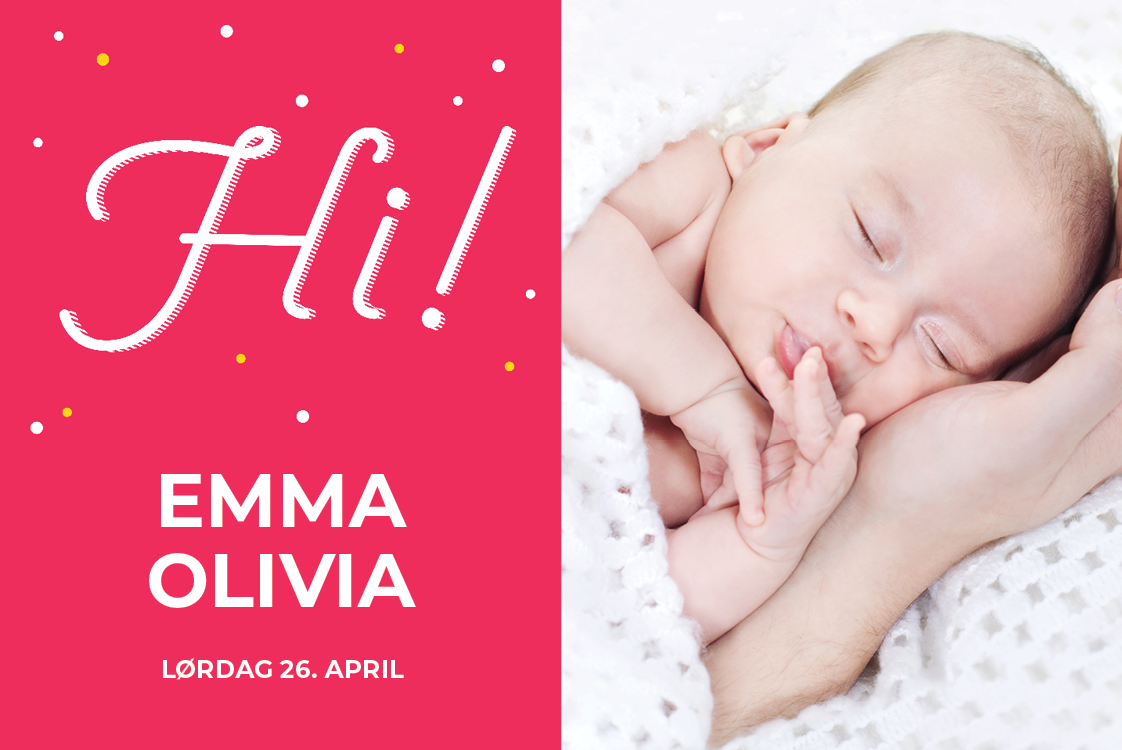 Invitasjoner — Lys rosa boks