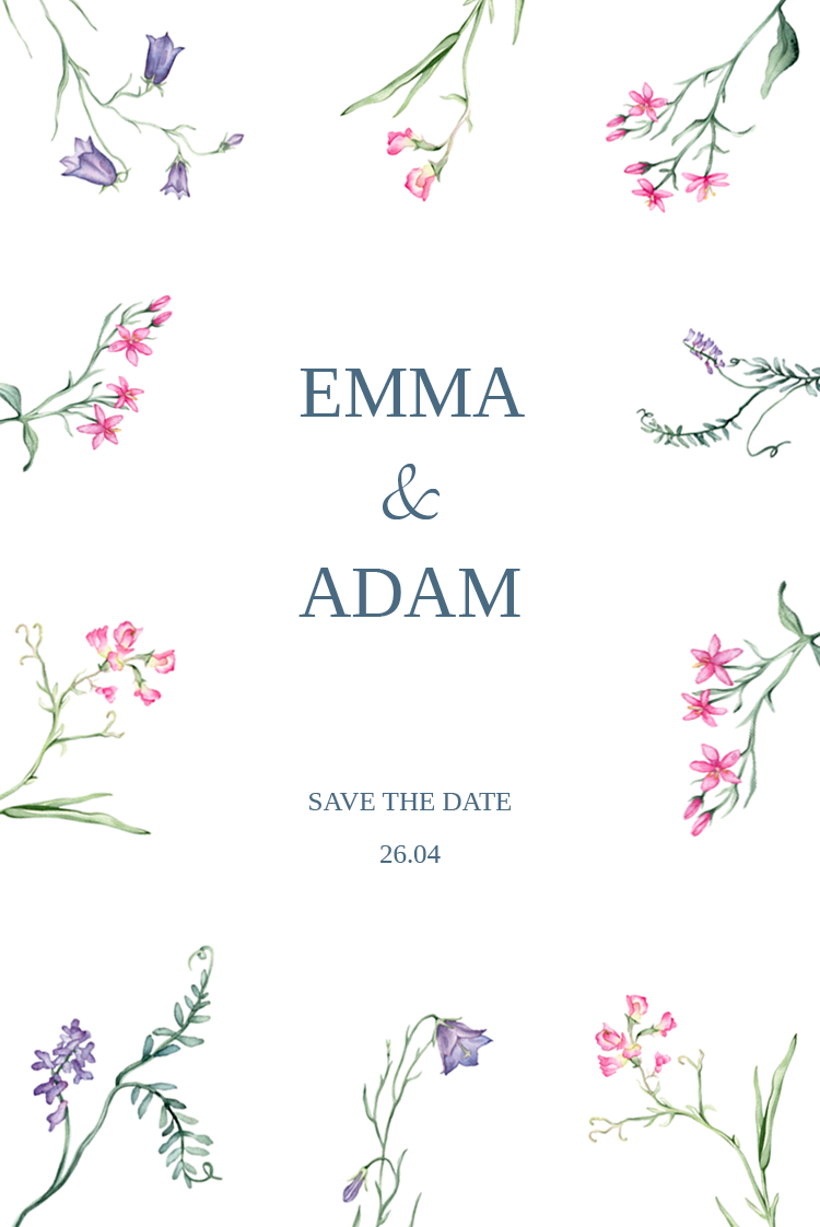 Save the date — Markblomst