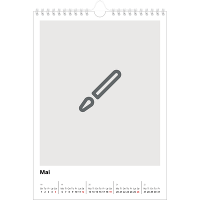 Fotokalender A4 (20 x 30 cm) — Design selv [kalender-forside]