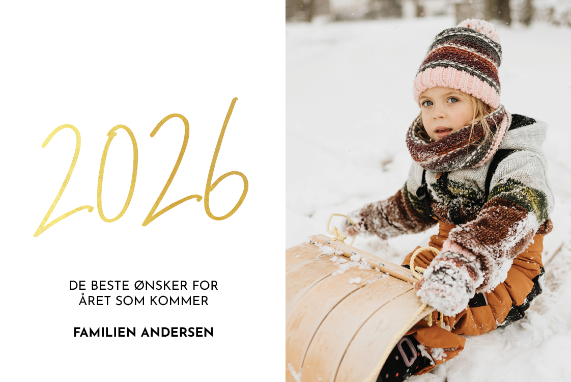 Fotokort — Gullstift