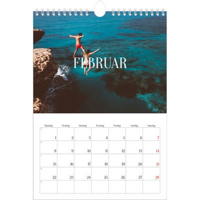 Fotokalender A4 (20 x 30 cm) — Endeløs flukt [Februar]