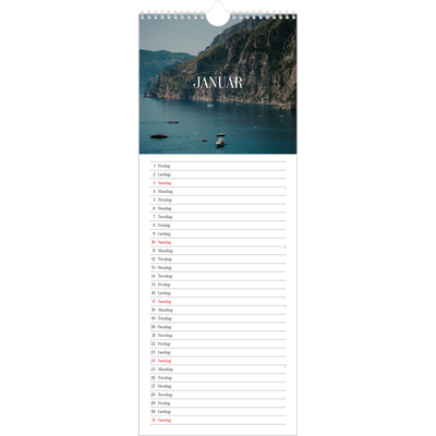 Fotokalender smal  — Endeløs flukt [Januar]
