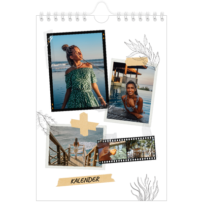 Fotokalender A5 — Scrapbook stil [kalender-forside]
