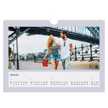 Fotokalender A4 — Stilrene farger