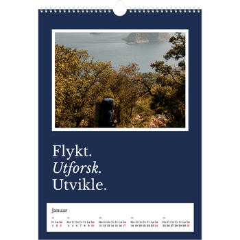 Fotokalender A3 — Redaksjonell Jord