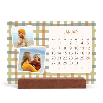 Bordkalender med trestativ - Liggende — Retro mønstre