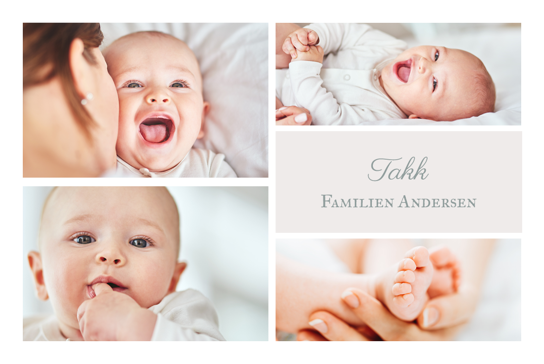 Takkekort — Babyansikter