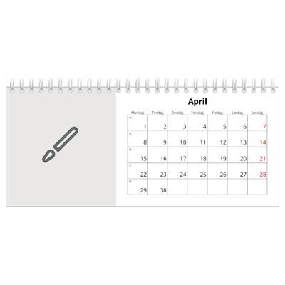 Bordkalendere — Design selv [April]