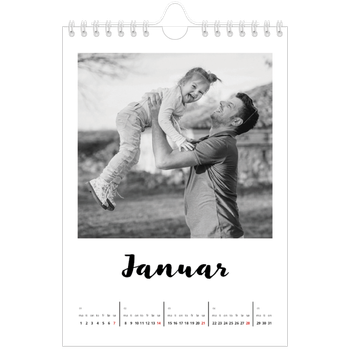 Fotokalender A5 — Håndskrevet