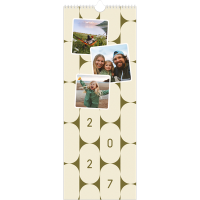 Fotokalender smal  — Retro mønstre [kalender-forside]