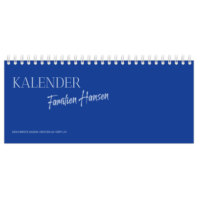 Bordkalendere — Klassisk kobolt [kalender-forside]