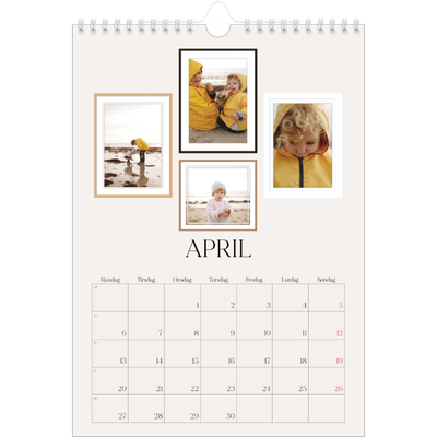 Fotokalender A4 (20 x 30 cm) — Bildevegg [April]