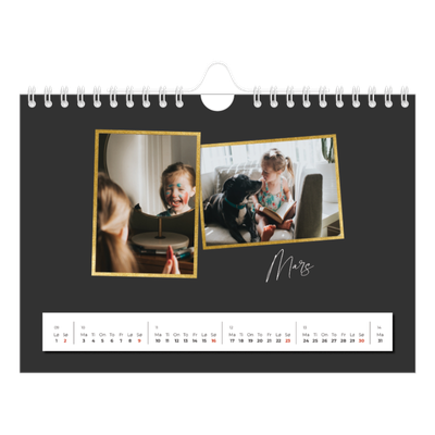 Fotokalender A5 — Gode minner [Mars]