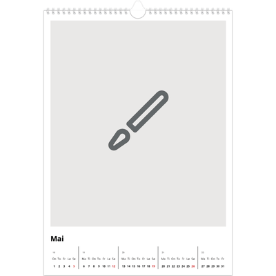 A3 Månedskalender — Design selv [kalender-forside]