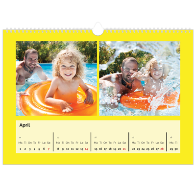 Fotokalender A3 — Skarpe farger [April]
