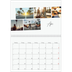 Fotokalender A4 dobbel (30 x 40 cm) — Byferie (hvit) [April]