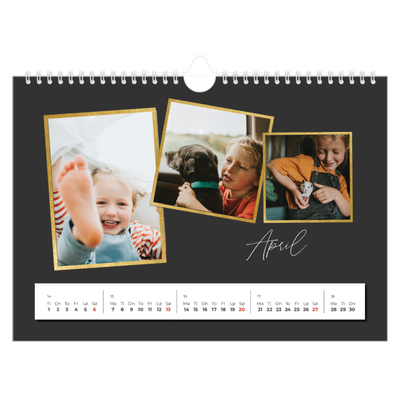 Fotokalender A4 — Gode minner [April]