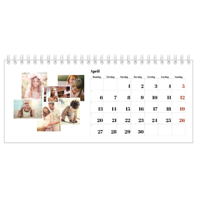 Bordkalendere — Collage shapes [April]