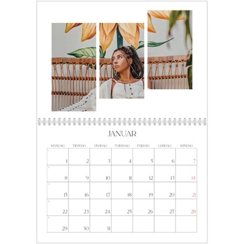 Fotokalender A4 dobbel — Reisebilder
