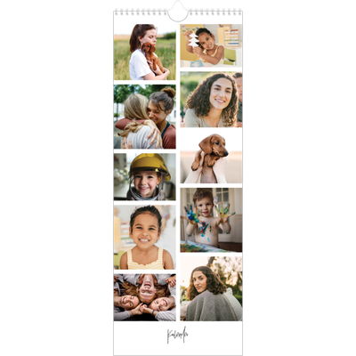Fotokalender smal  — Bildecollage [kalender-forside]