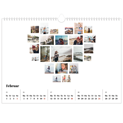Fotokalender A3 — Collage shapes [Februar]