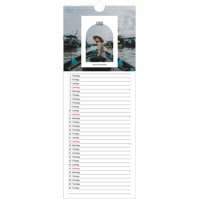 Fotokalender smal  — Den åpne buen [April]