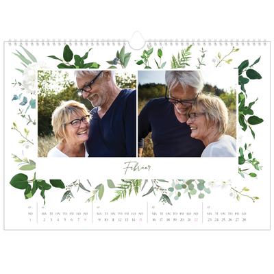 Fotokalender A3 — Klassiske blomster [Februar]