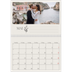 Fotokalender A4 dobbel (30 x 40 cm) — Initialer i blomst [Mai]