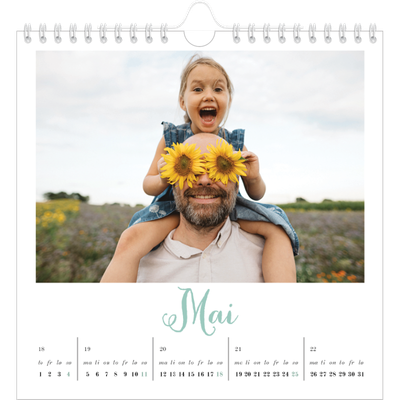 Månedskalender kvadratisk — Hallo verden [kalender-forside]