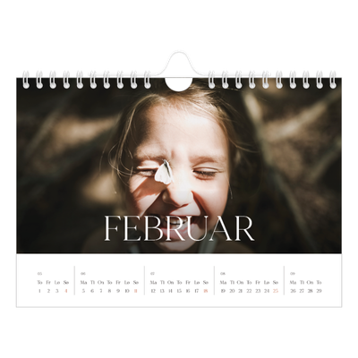 Fotokalender A5 — Tolv store måneder [Februar]