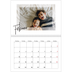 Fotokalender A4 dobbel (30 x 40 cm) — Transparente rammer [Februar]