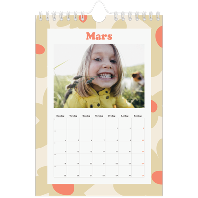 Fotokalender A5 — Lek med mønster [Mars]