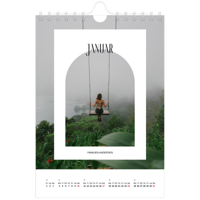 Fotokalender A5 — Den åpne buen [Januar]