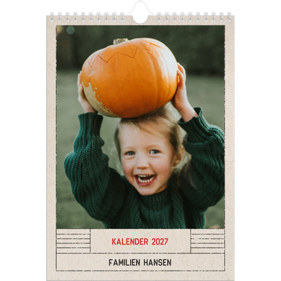 Fotokalender A4 (20 x 30 cm) — Stempeleffekt [kalender-forside]