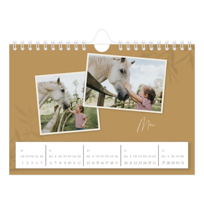 Fotokalender A5 — Jordnært design [kalender-forside]