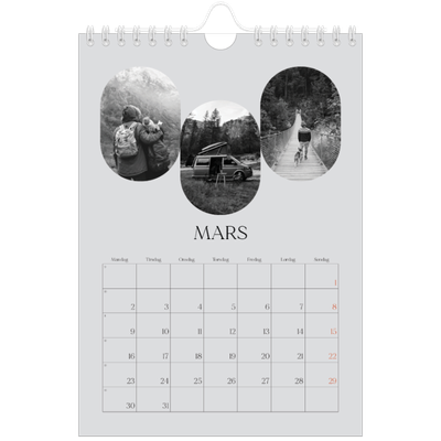 Fotokalender A5 — Den åpne veien [Mars]