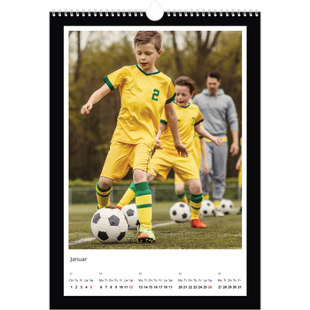 Fotokalender A3 — Svart bakgrunn