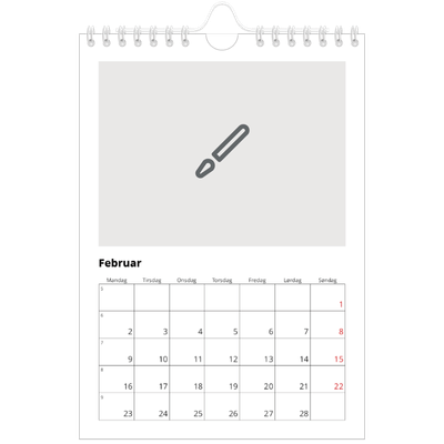 Fotokalender A5 — Design selv [Februar]